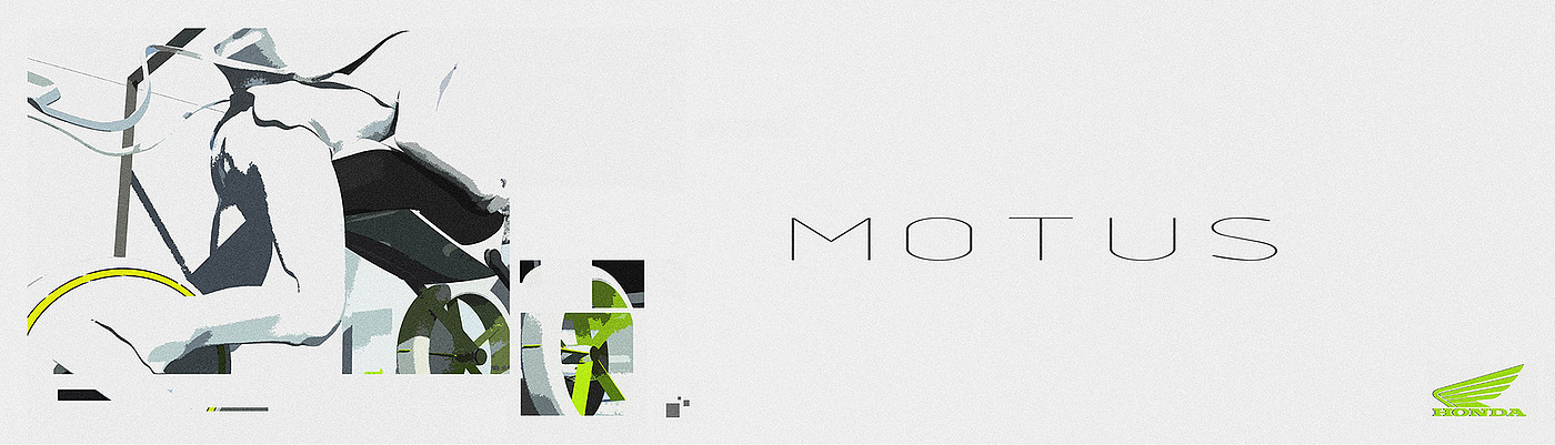 honda，Balance car design，Hand drawn，