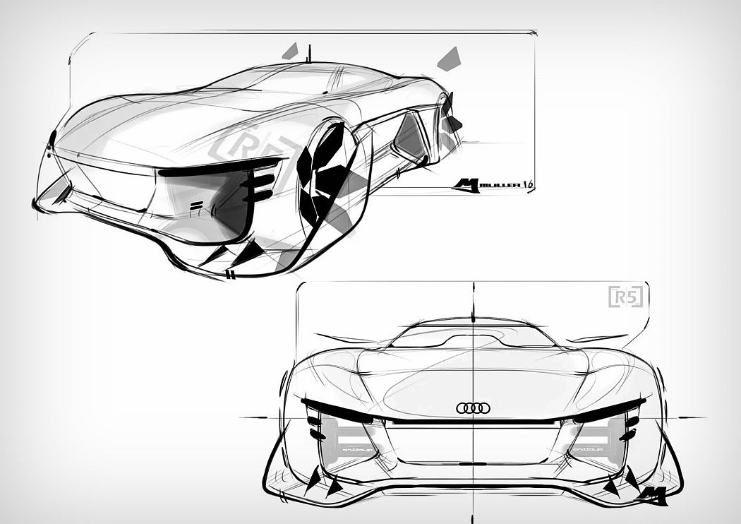 Driverless，Robot style，Concept Car，audi，