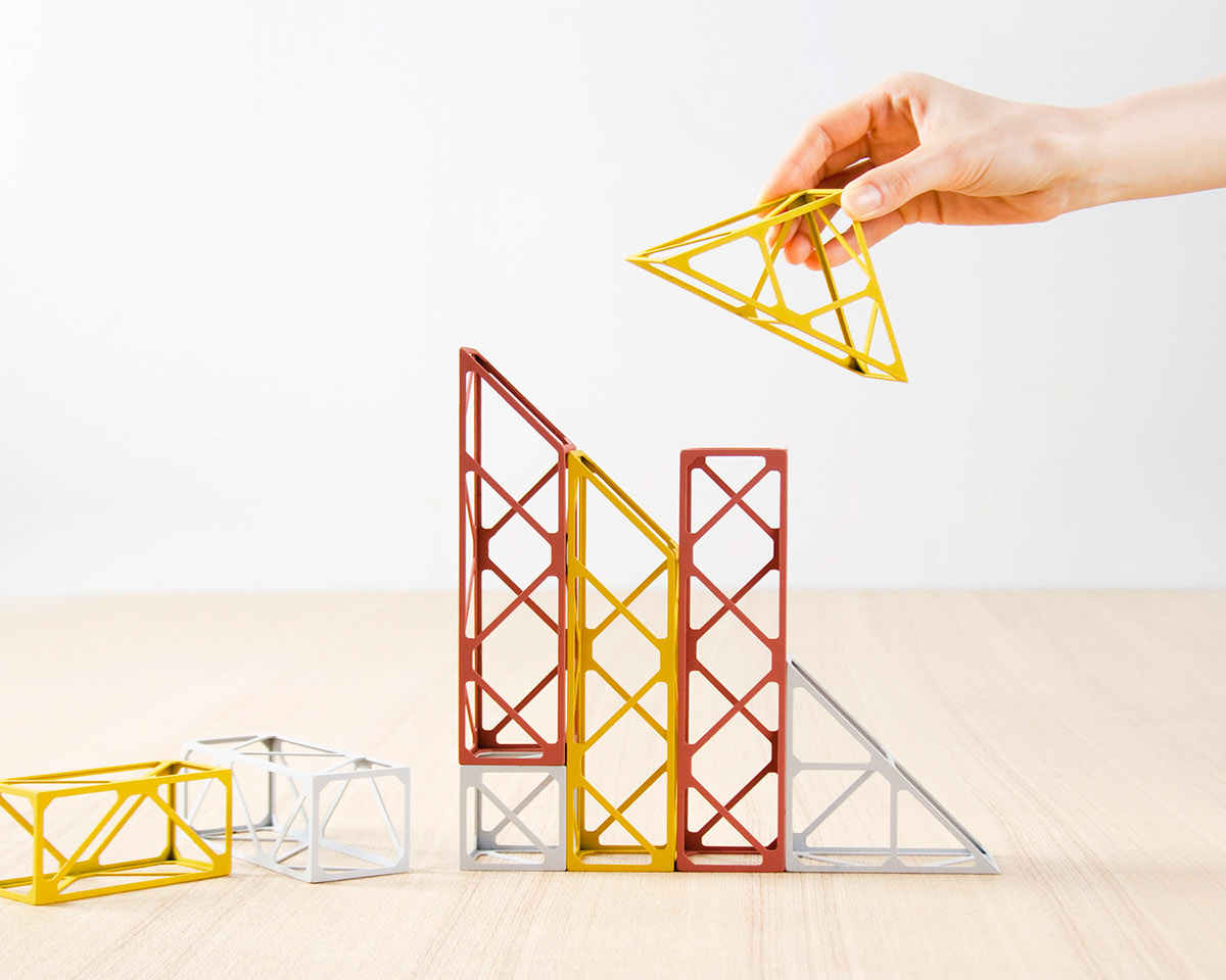 Frame block，a steel bar，Building blocks，