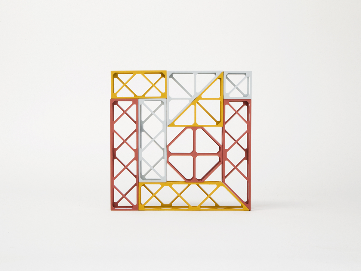 Frame block，a steel bar，Building blocks，