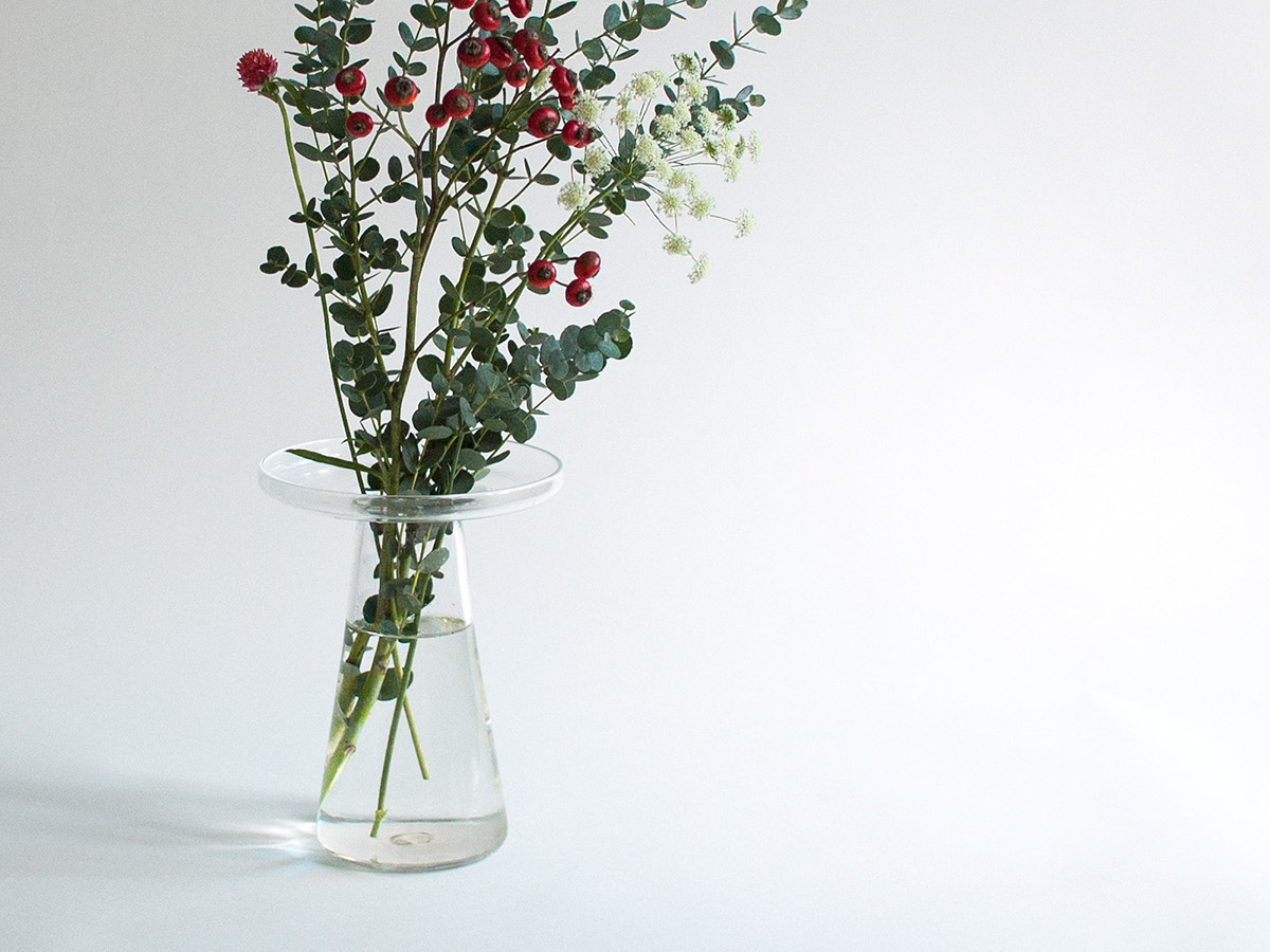 vase，flange vase，Glass，Colored vase，