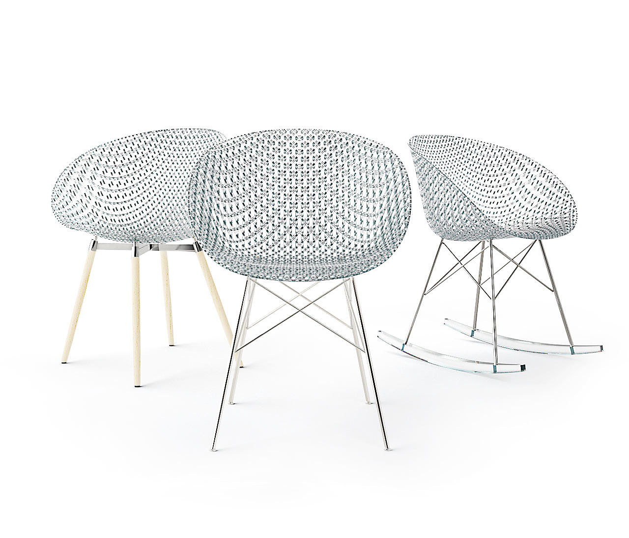 chair，transparent，resin，