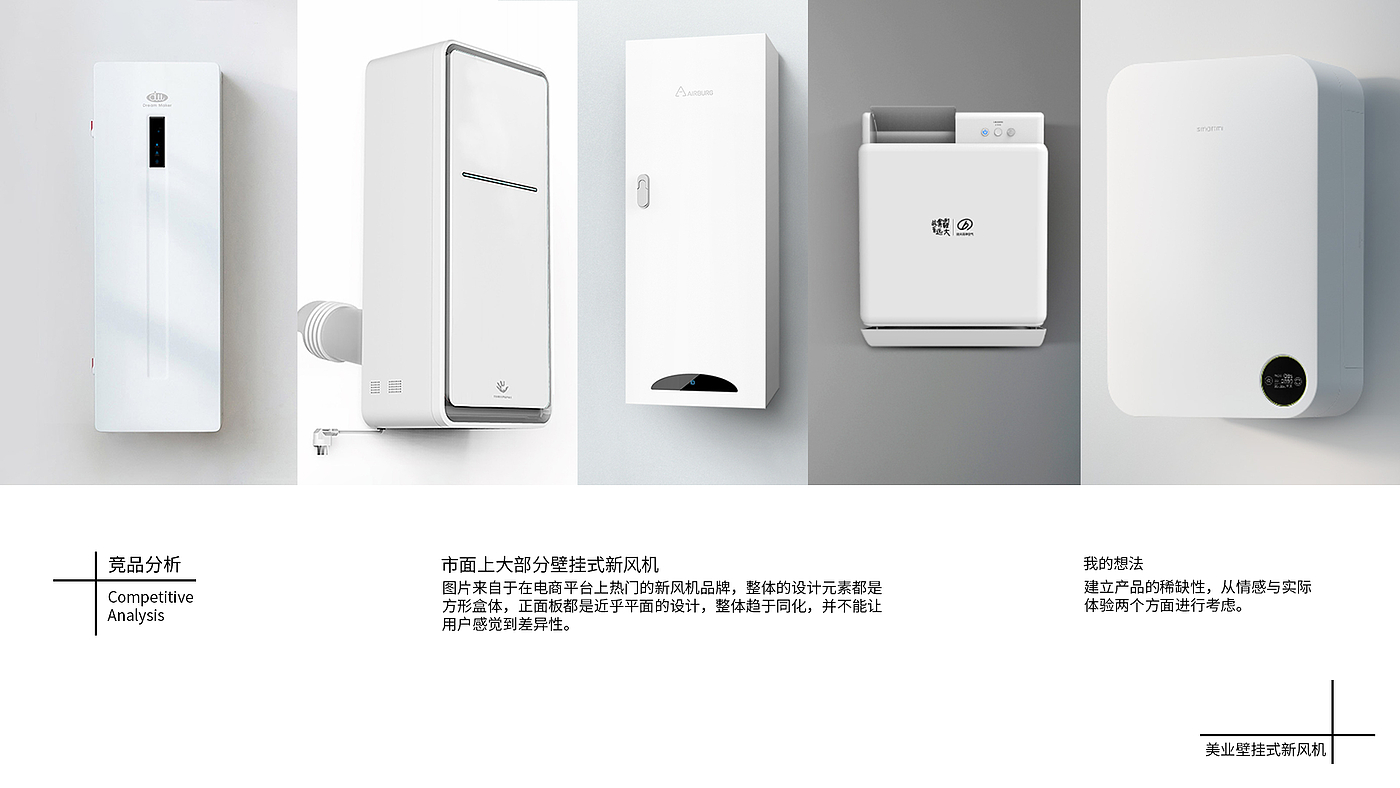 Smart appliances，Household products，Air purification，Fresh air fan，