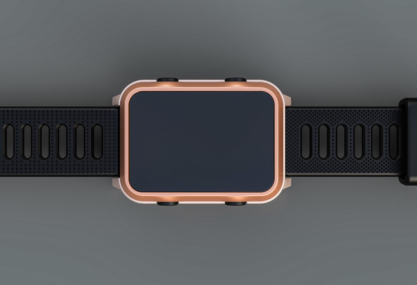 Intelligent Watch，black，3D rendering，