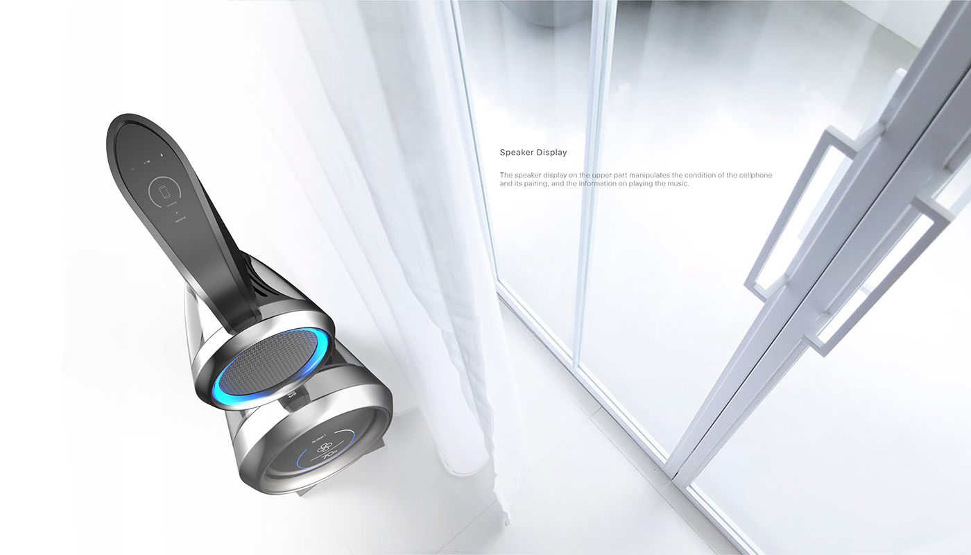 product design，industrial design，intelligence，air cleaner，Bluetooth audio，