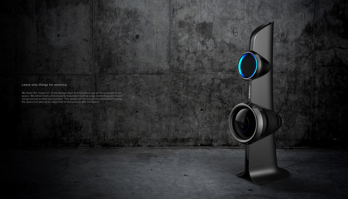product design，industrial design，intelligence，air cleaner，Bluetooth audio，