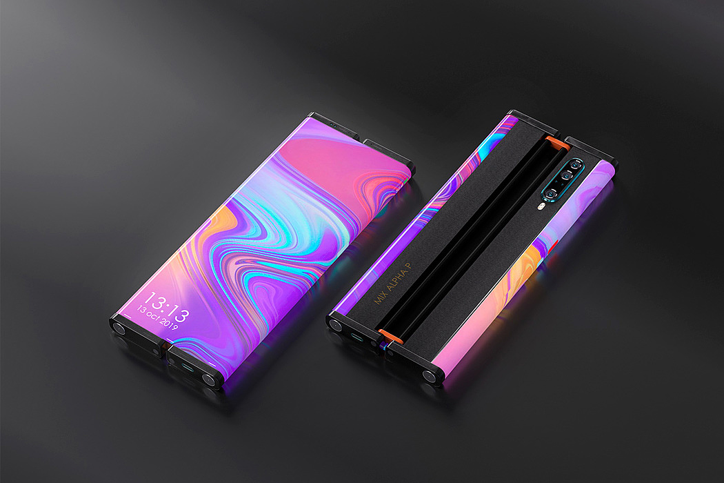 Foldable，Mobile phone design，mi，