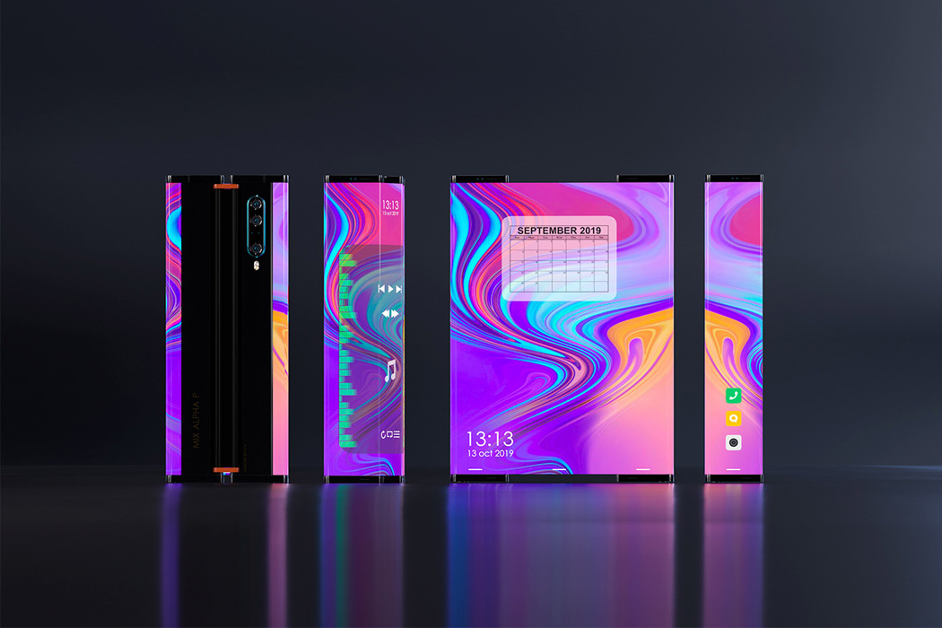 Foldable，Mobile phone design，mi，