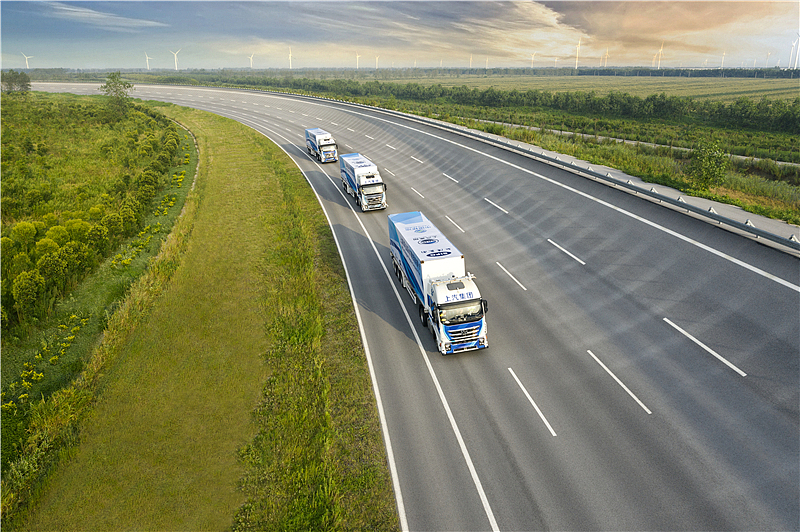 Painting design of SAIC intelligent heavy truck，