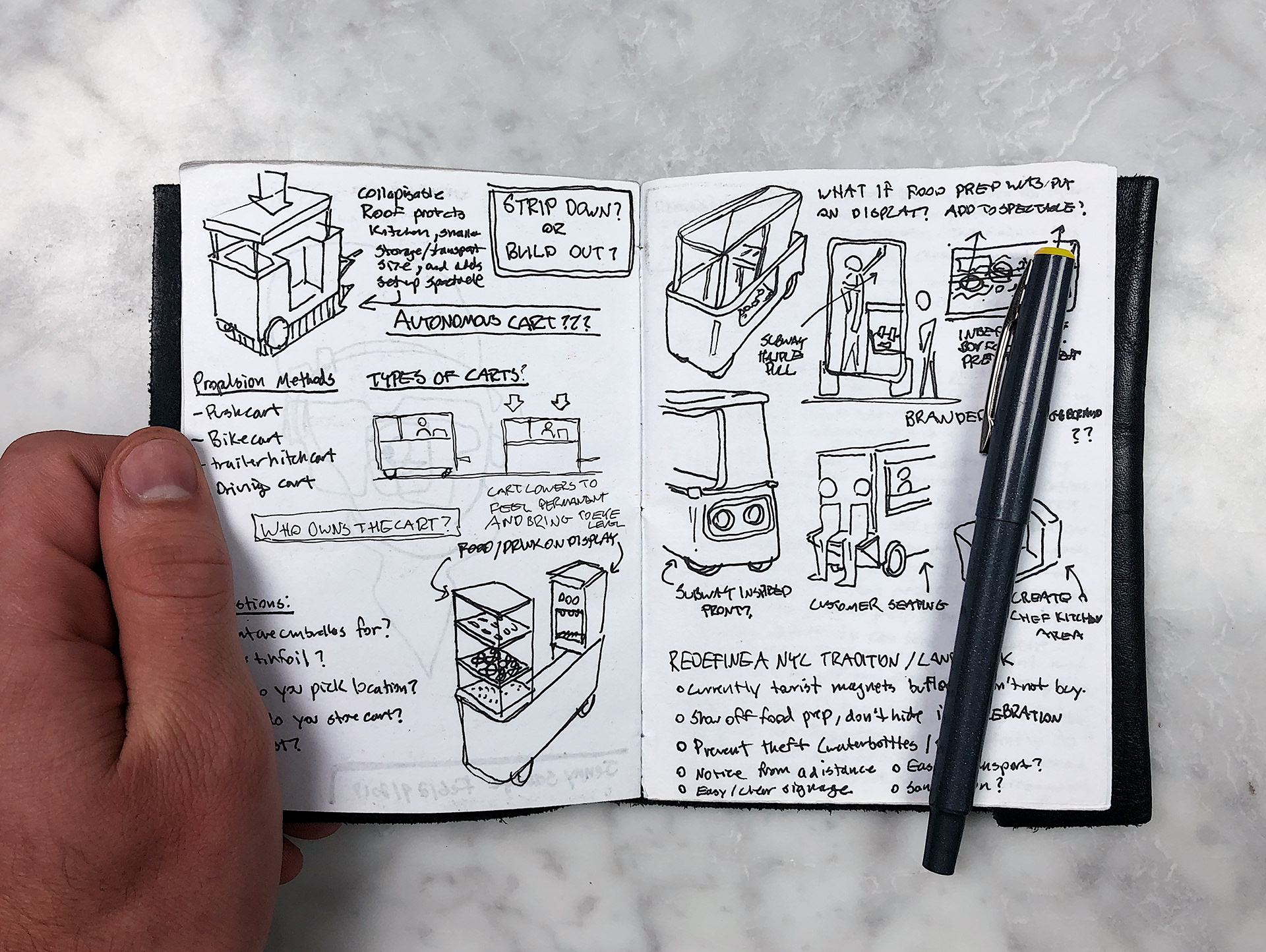 New York hot dog car redesign，Hot dog car，Trolley，industrial design，