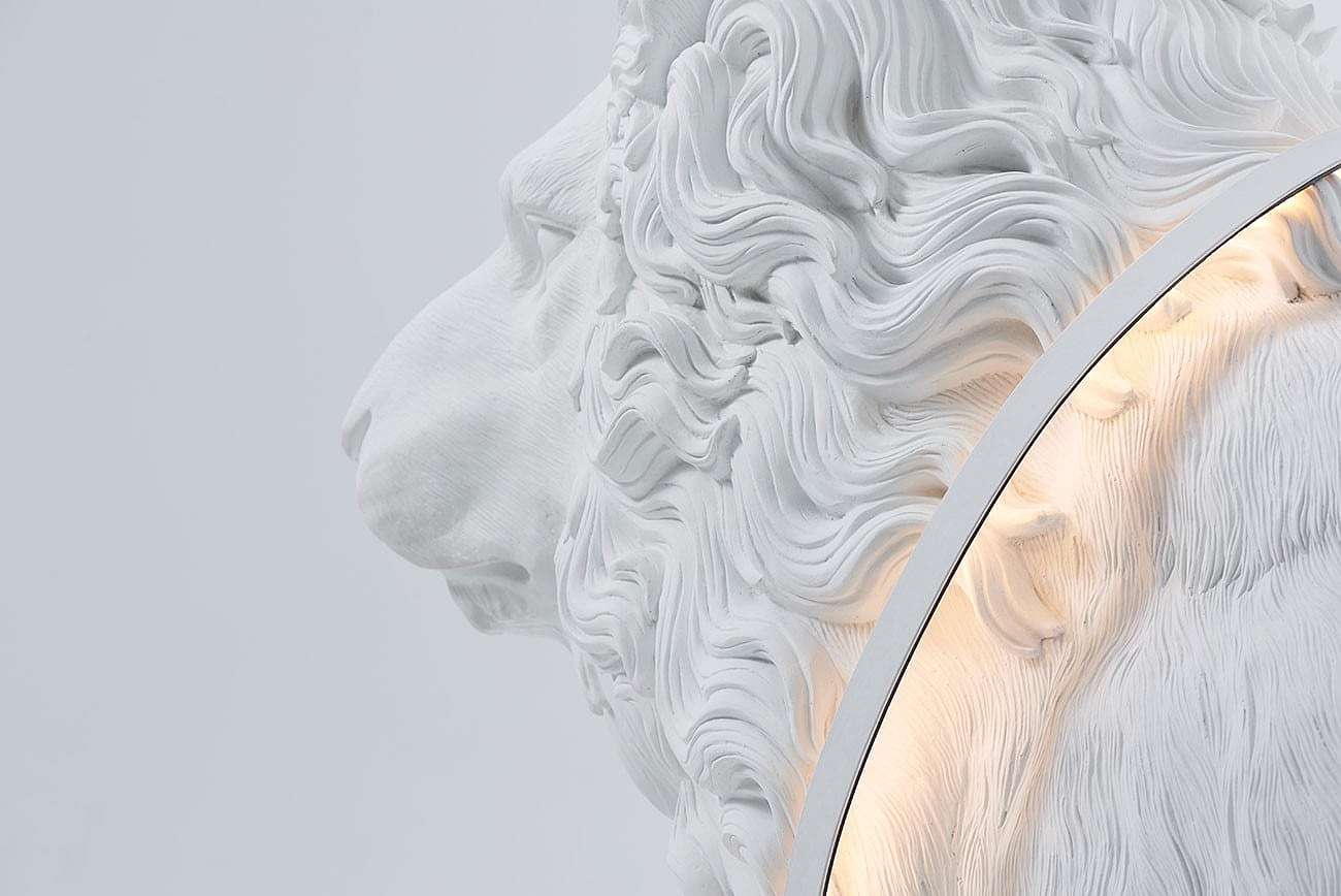 lion，Sculpture，Floor lamp，