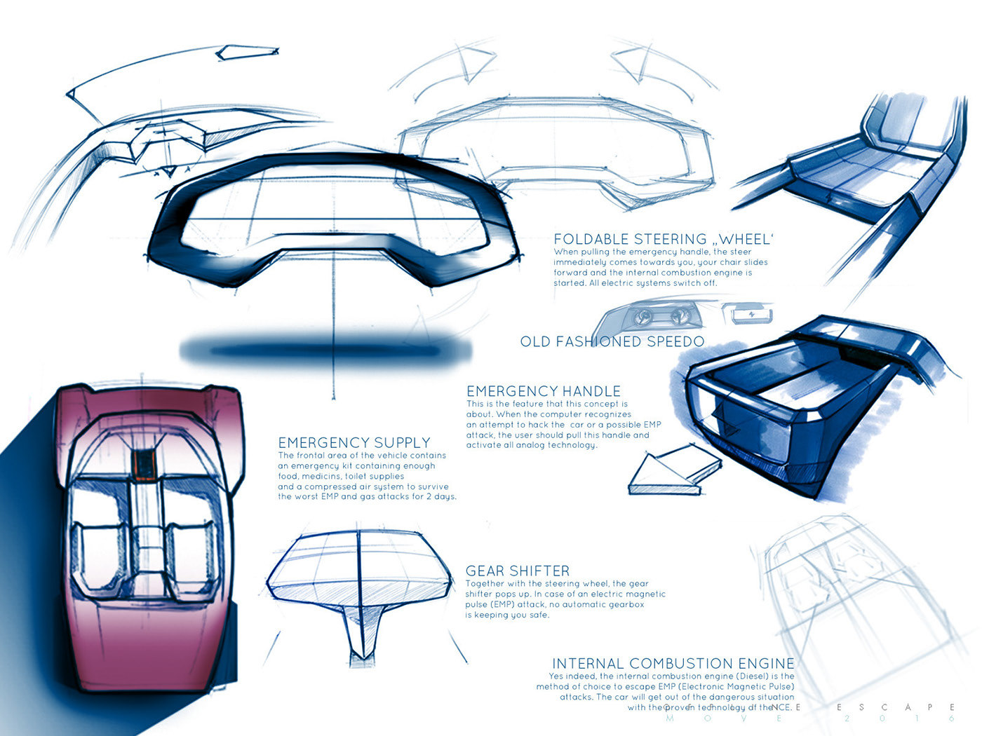 Concept Car，Escape vehicle，internal-combustion engine，new energy，