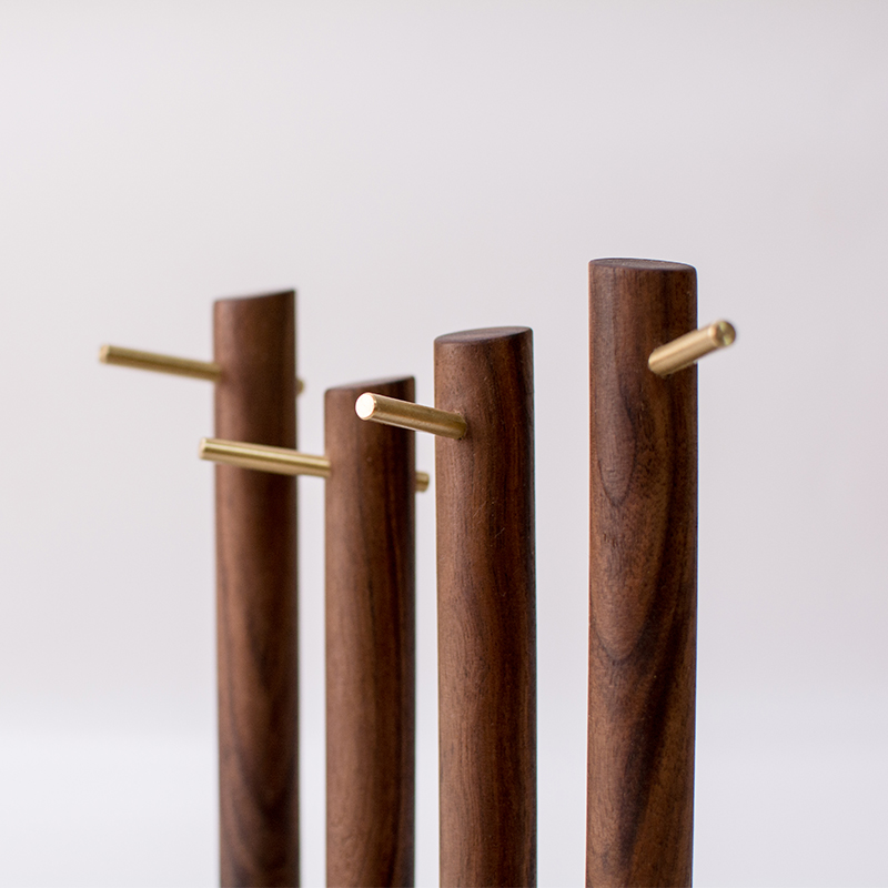 Ranga woodwork，Jewelry Storage，Key storage，original，Black walnut，solid wood，Key holder，Jewelry rack，