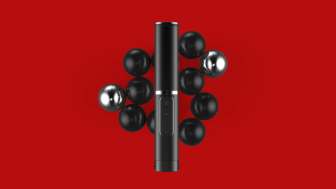 selfie stick，Integrated design，Portable design，
