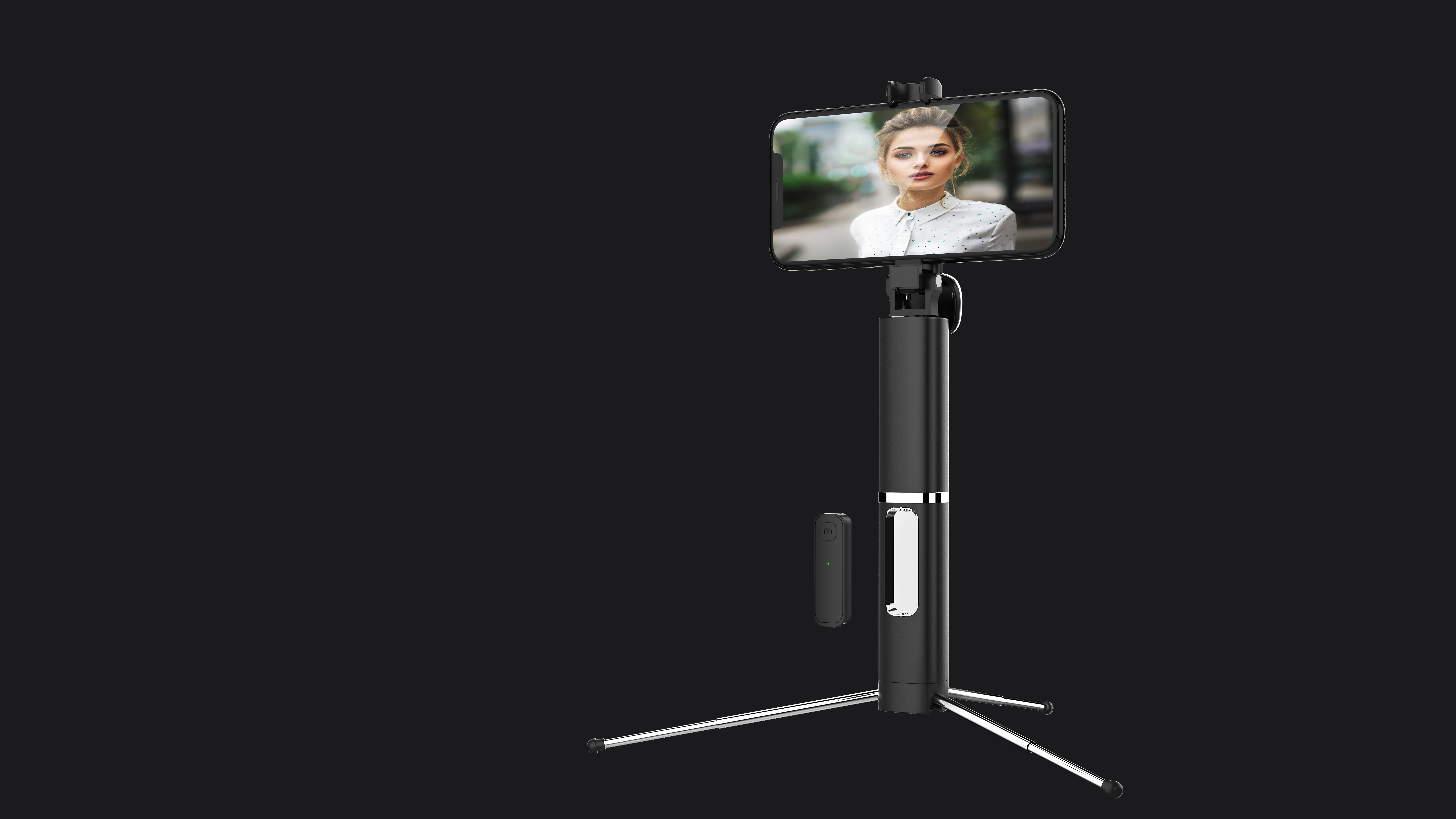 selfie stick，Integrated design，Portable design，