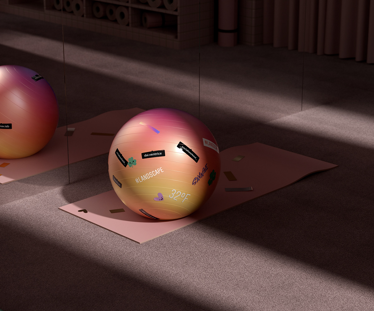 Bodybuilding，social contact，Social media，sign，