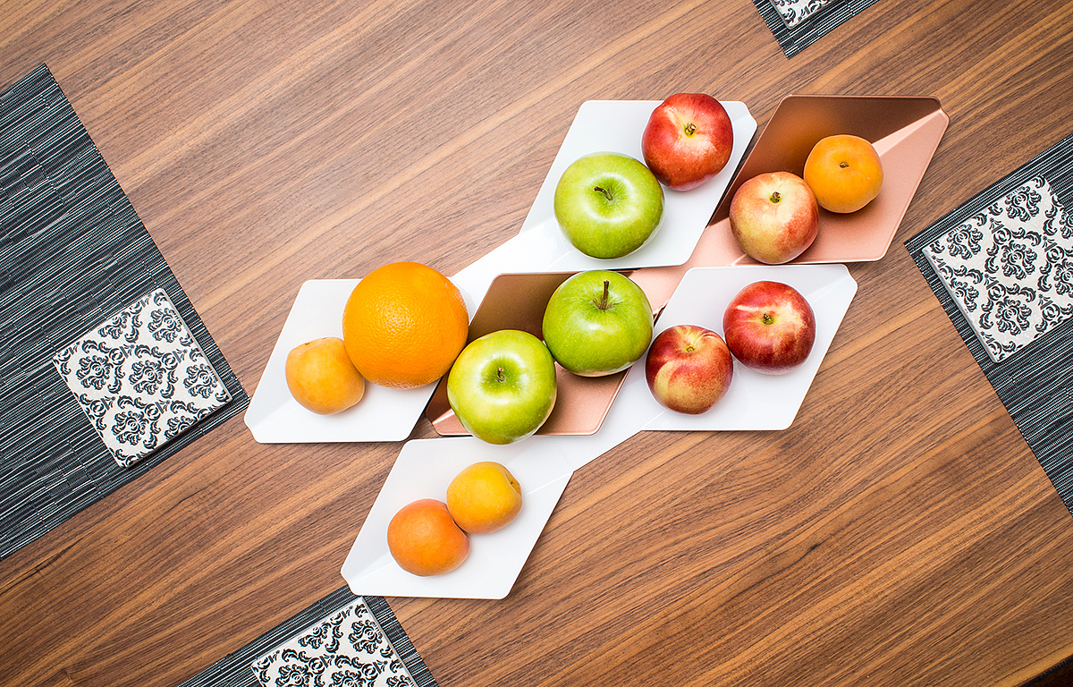 Metal，Fruit plate，Nova Fruitbowl，