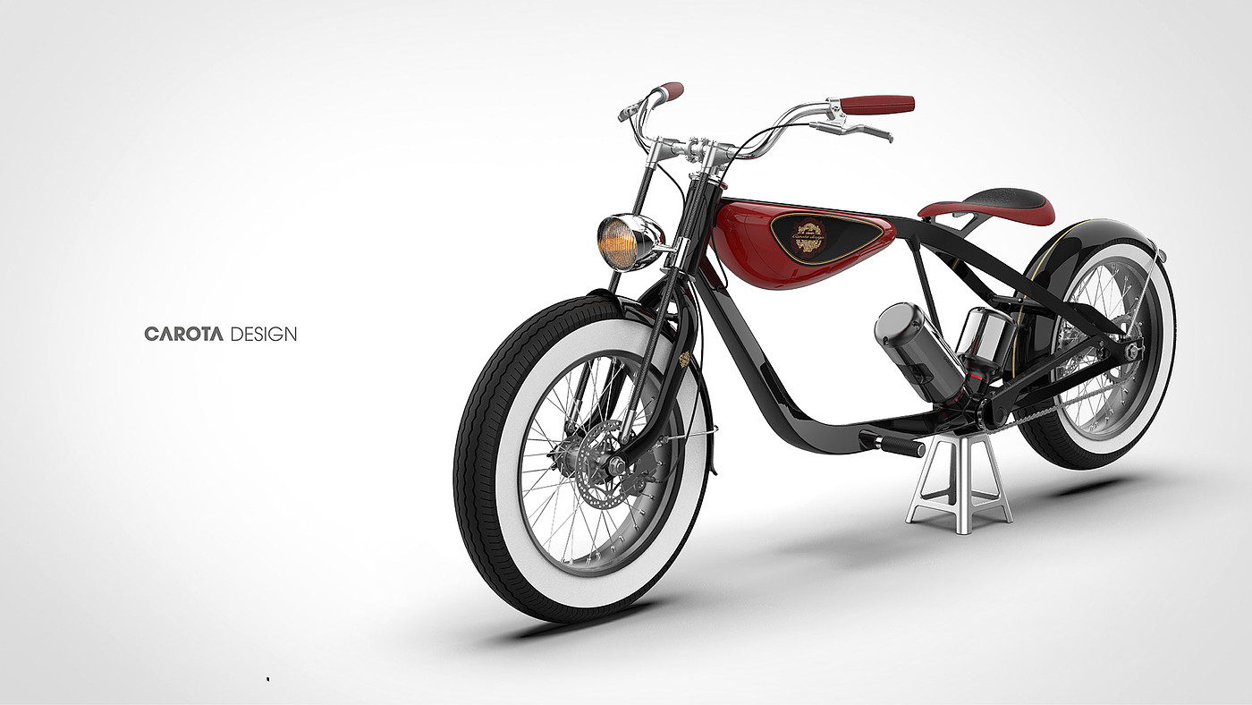originality，Design，Motorcycle，Classic, Ebike.，
