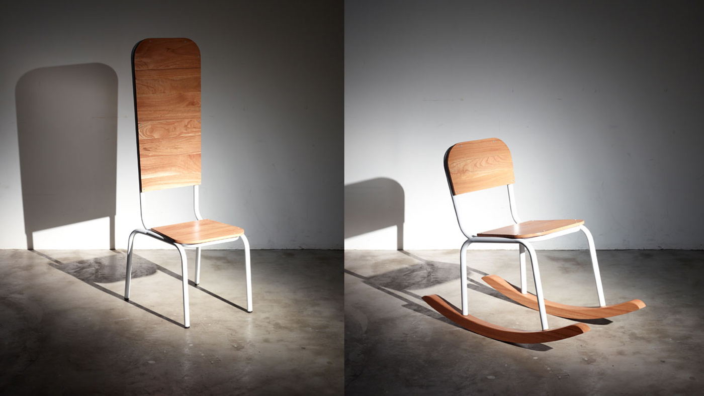 industrial design，product design，Furniture home，Log chair，