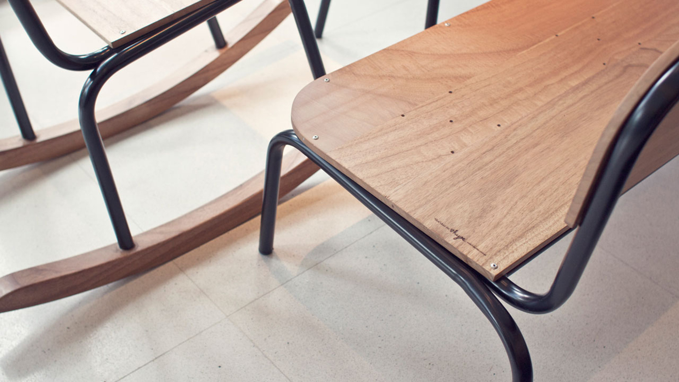 industrial design，product design，Furniture home，Log chair，