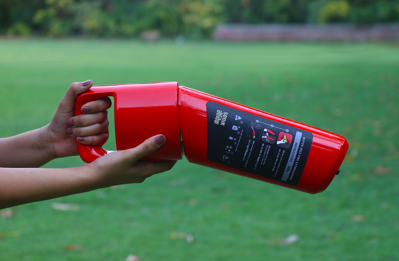 fire safety，Water mist，gules，Fire Extinguisher，