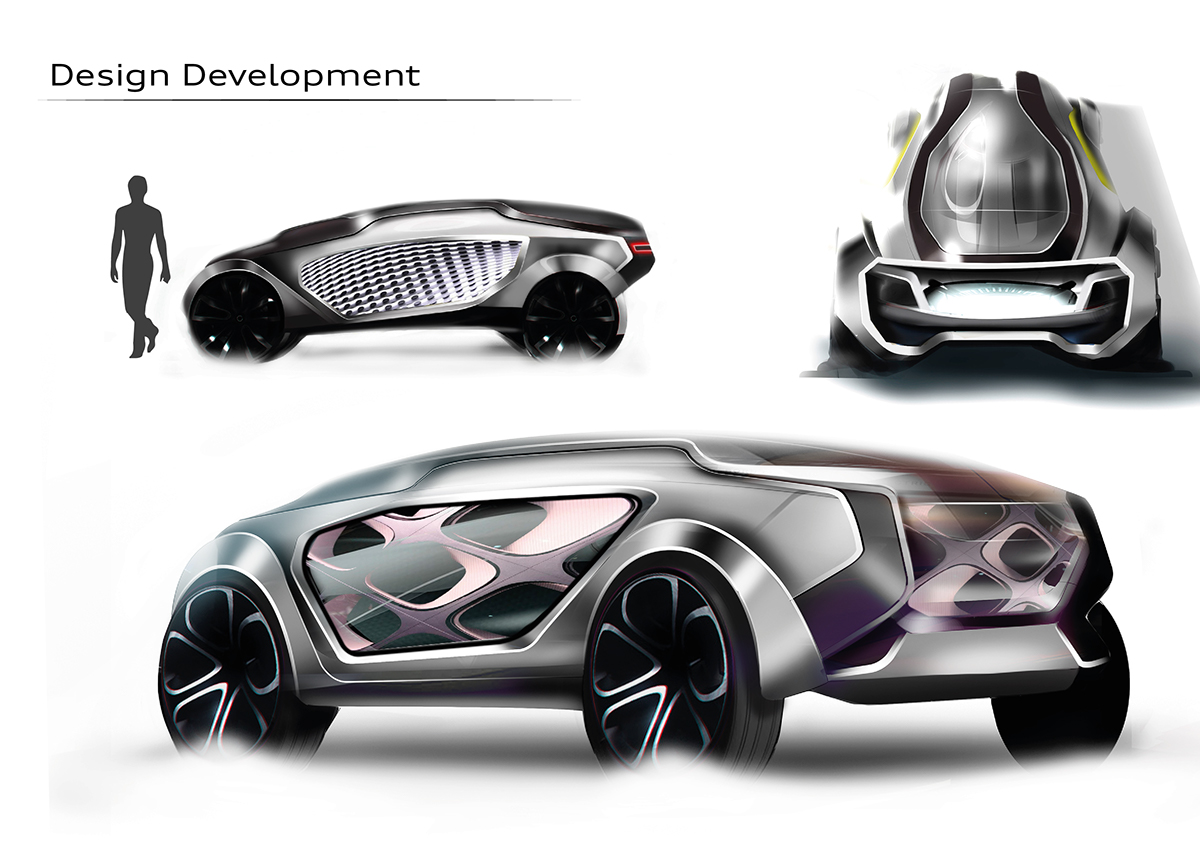 Hand drawn，bmw，suv，automobile，