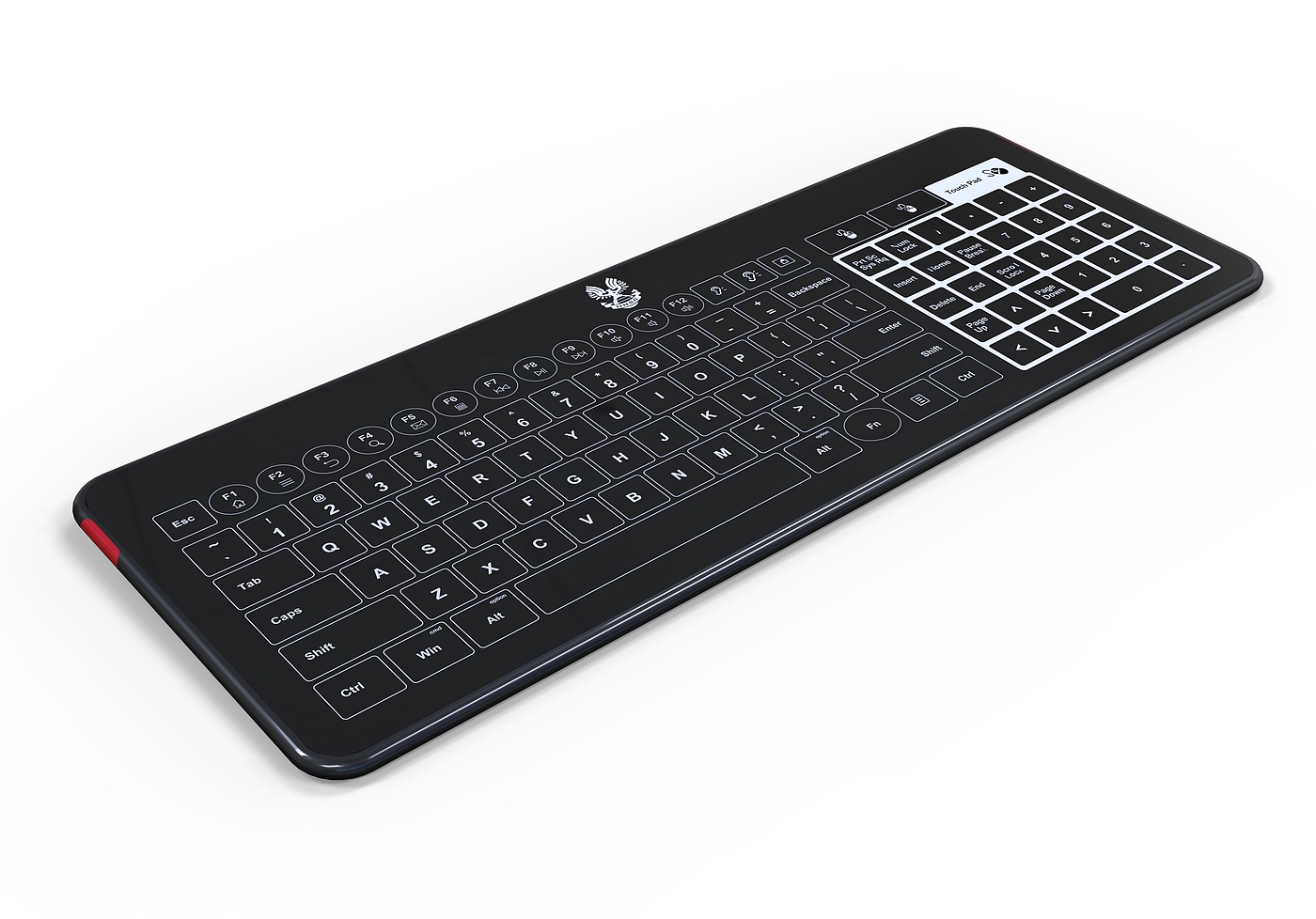 Easy to clean and waterproof keyboard，Touch keyboard，Technology keyboard，Innovative keyboard，Glass keyboard，Touch keyboard，Office keyboard，keyboard，