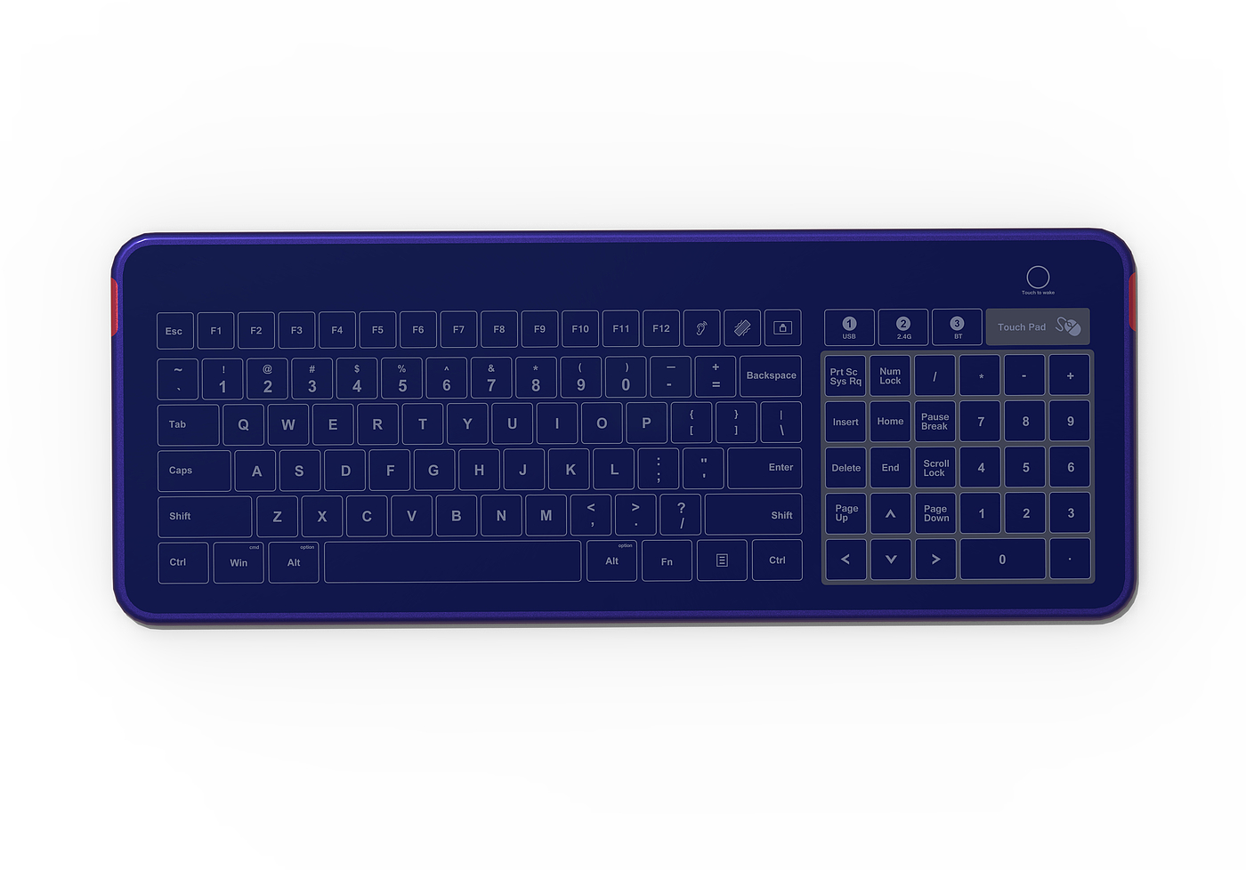 Easy to clean and waterproof keyboard，Touch keyboard，Technology keyboard，Innovative keyboard，Glass keyboard，Touch keyboard，Office keyboard，keyboard，