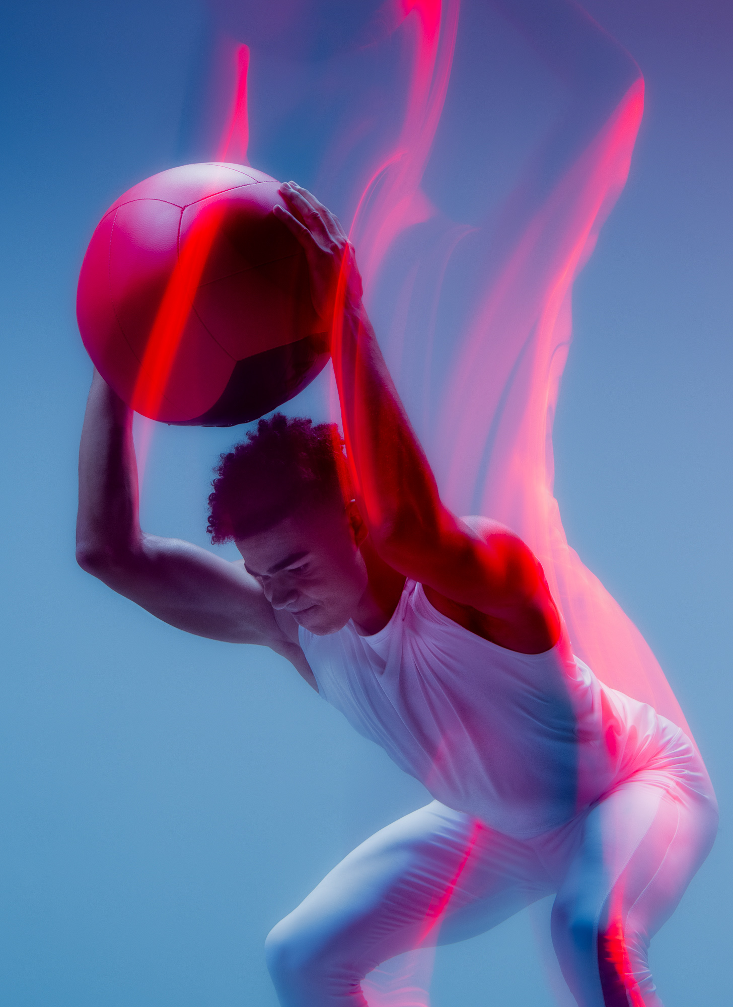 带点模糊和动感的运动健身工作室摄影 - 普象网