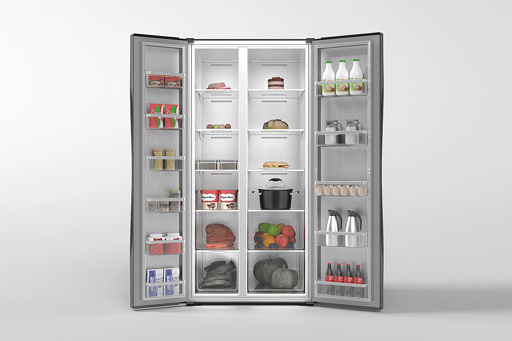 Matte black，furniture，Crevice，Refrigerator，