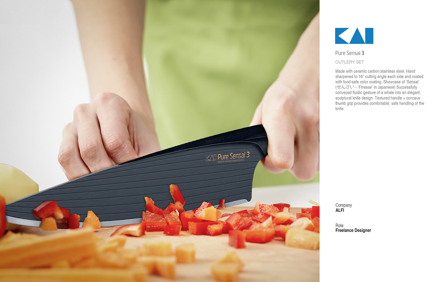 KAI Pure Sense 3，Carving knife，Kitchenware，