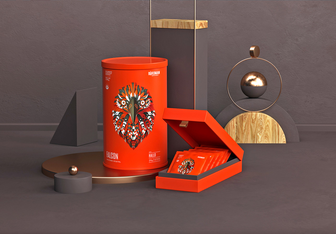 Organic food，brand，packing，Birdman，