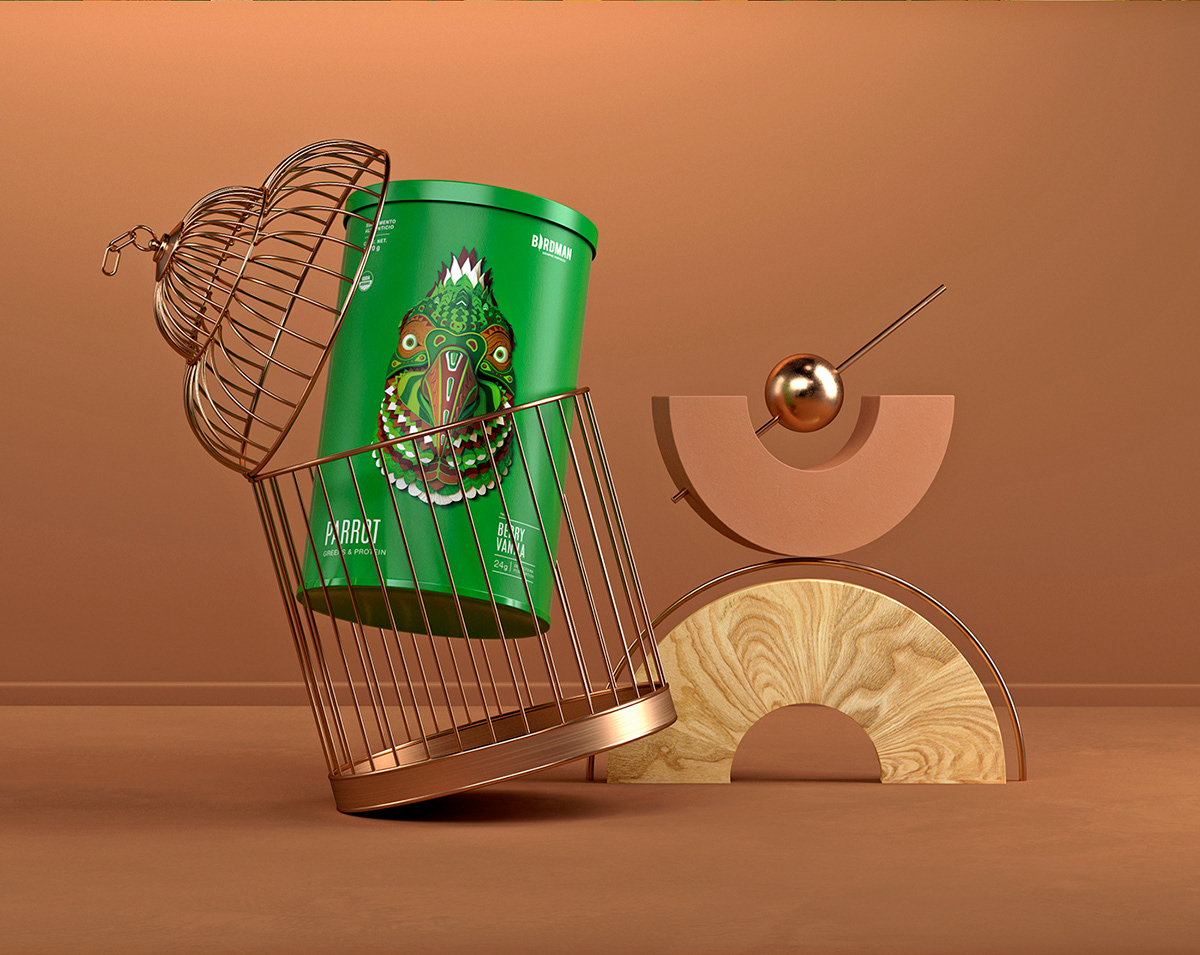 Organic food，brand，packing，Birdman，