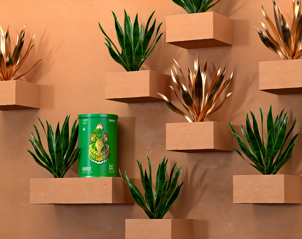 Organic food，brand，packing，Birdman，