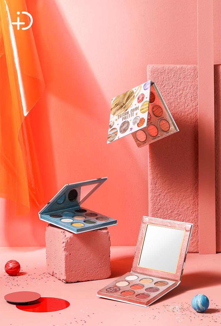 silk，starry sky，KINVOED，Flour design，Eye shadow，Beauty makeup，