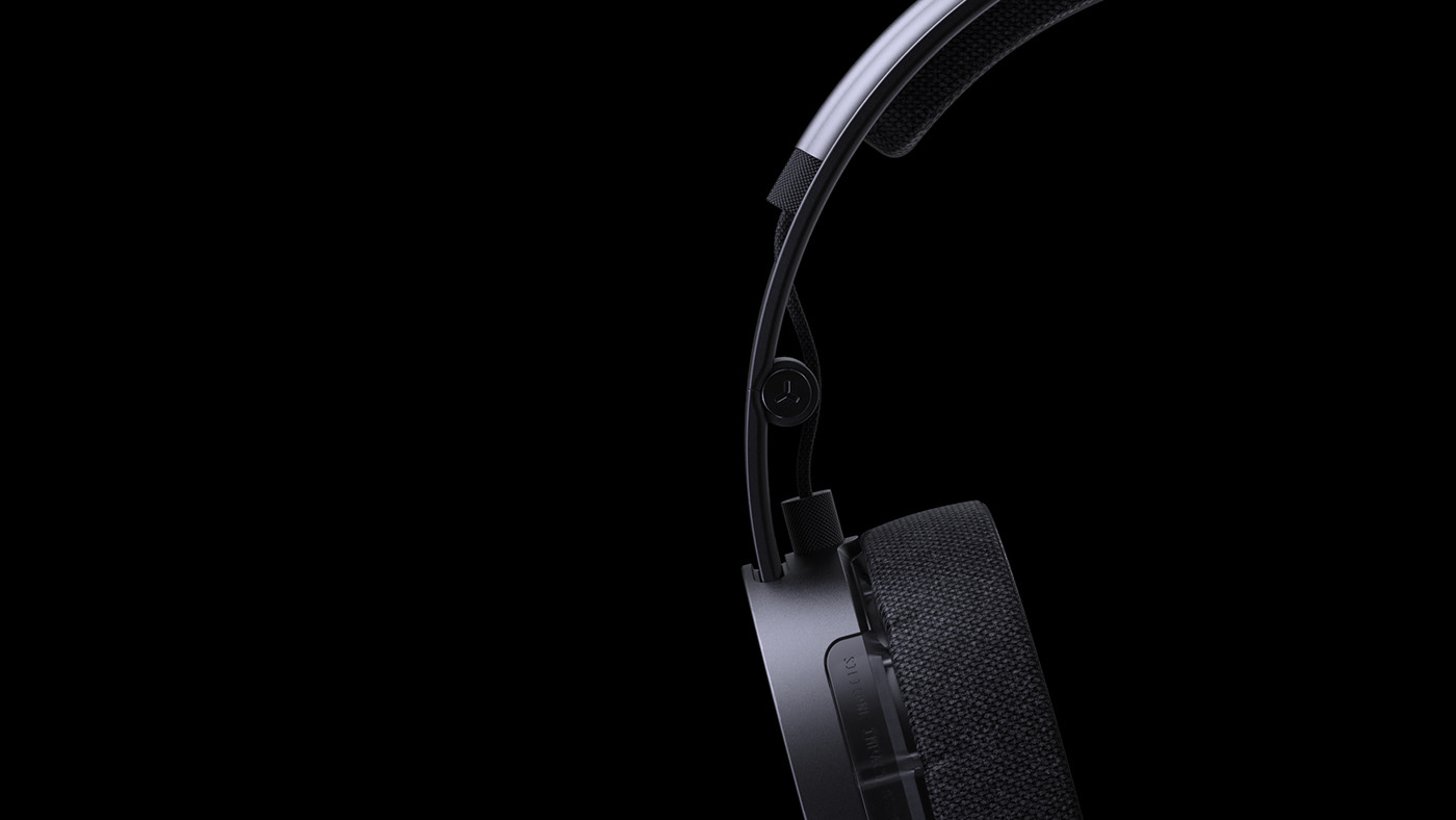 3D modeling，black，Earphone design，