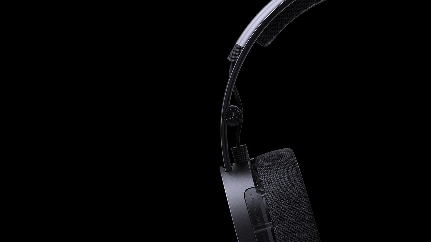 3D modeling，black，Earphone design，