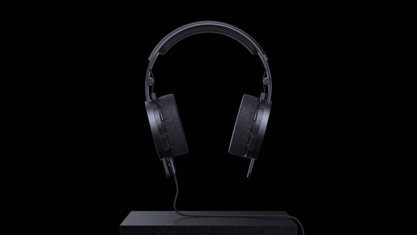3D modeling，black，Earphone design，