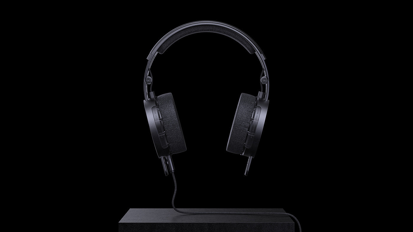3D modeling，black，Earphone design，