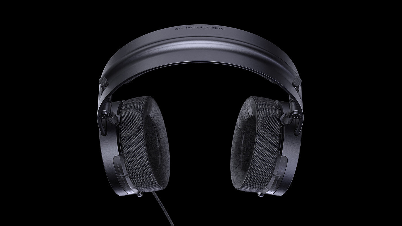3D modeling，black，Earphone design，