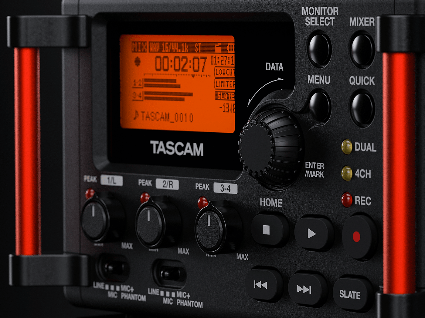 Tascam DR-60D MK II，摄影设备，黑色，