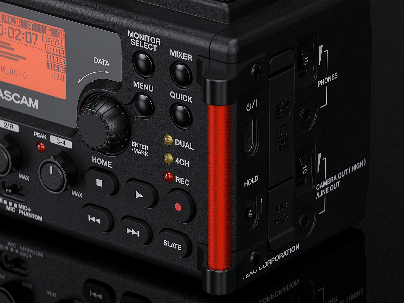 Tascam DR-60D MK II，Photographic equipment，black，