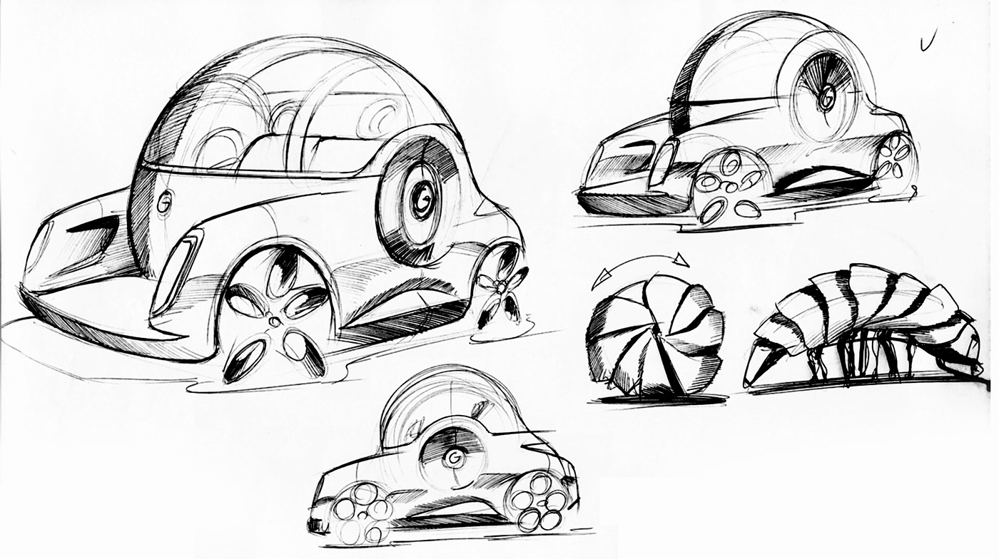 Hand drawn，automobile，mouse，Helmet，industrial design，shoes，