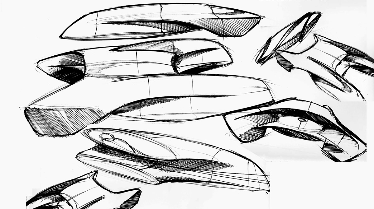 Hand drawn，automobile，mouse，Helmet，industrial design，shoes，