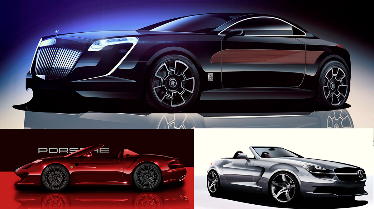 Hand drawn，automobile，mouse，Helmet，industrial design，shoes，