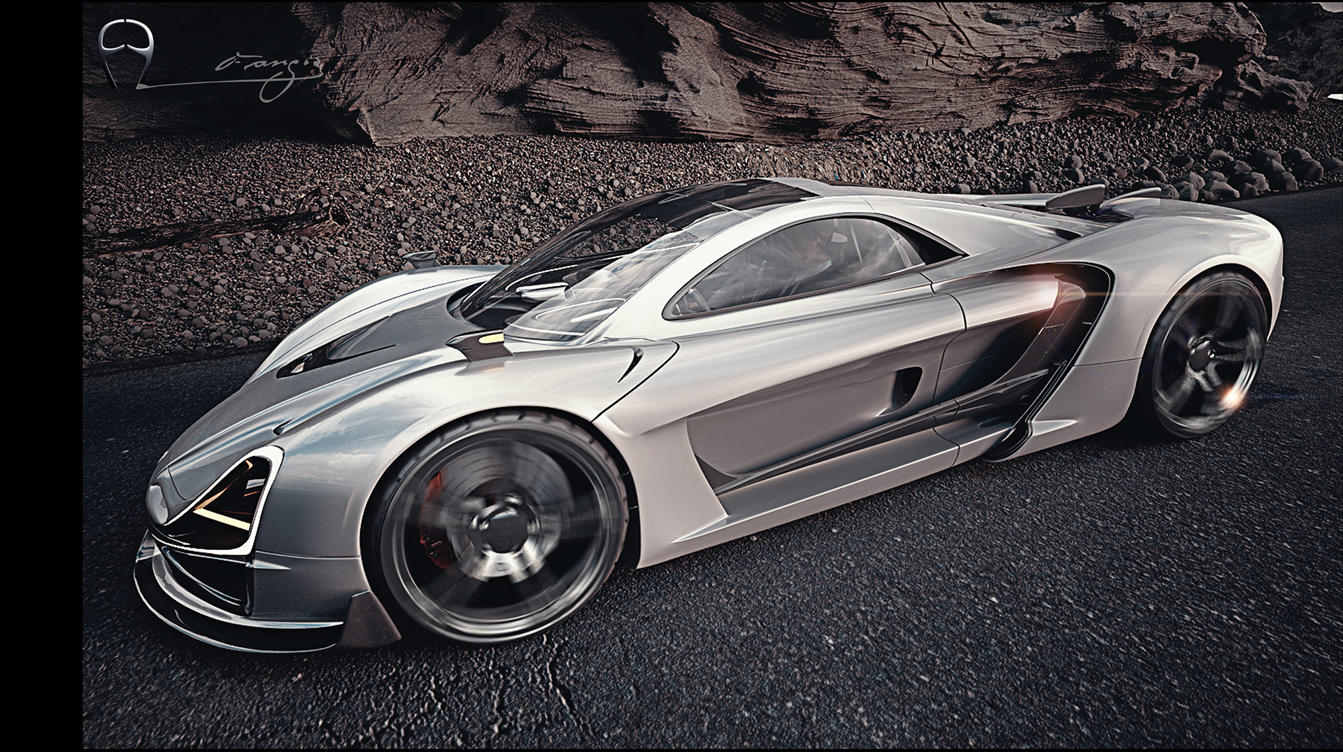 PROJECT FANGIO，automobile，racing，industrial design，graphical，