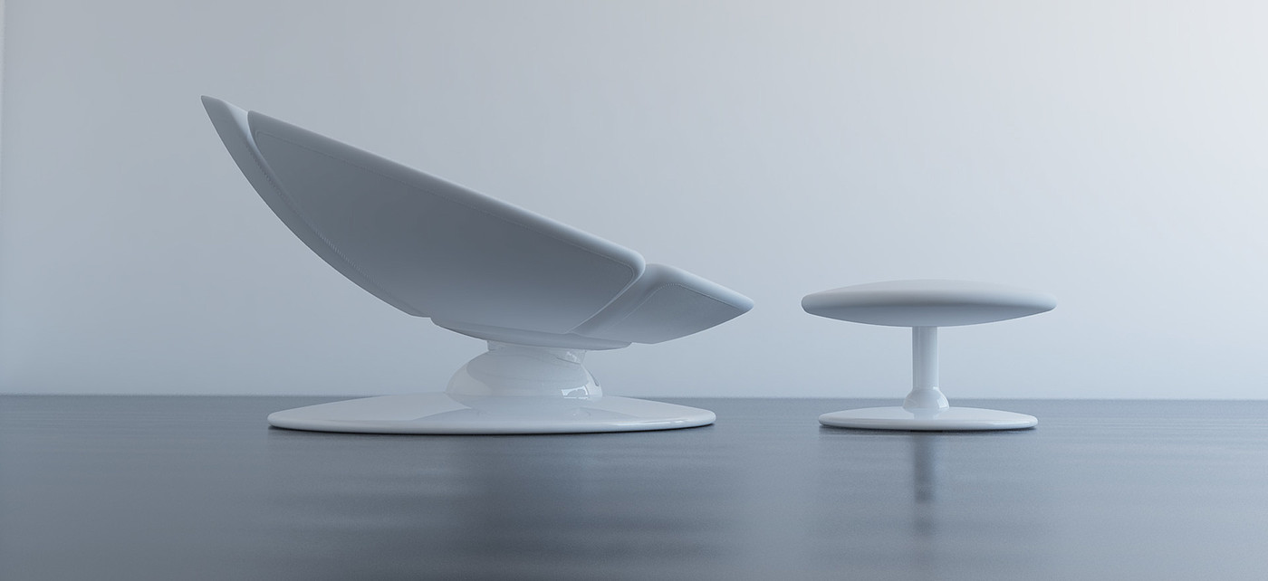 O chair，O chair，2012 o furniture design，white，