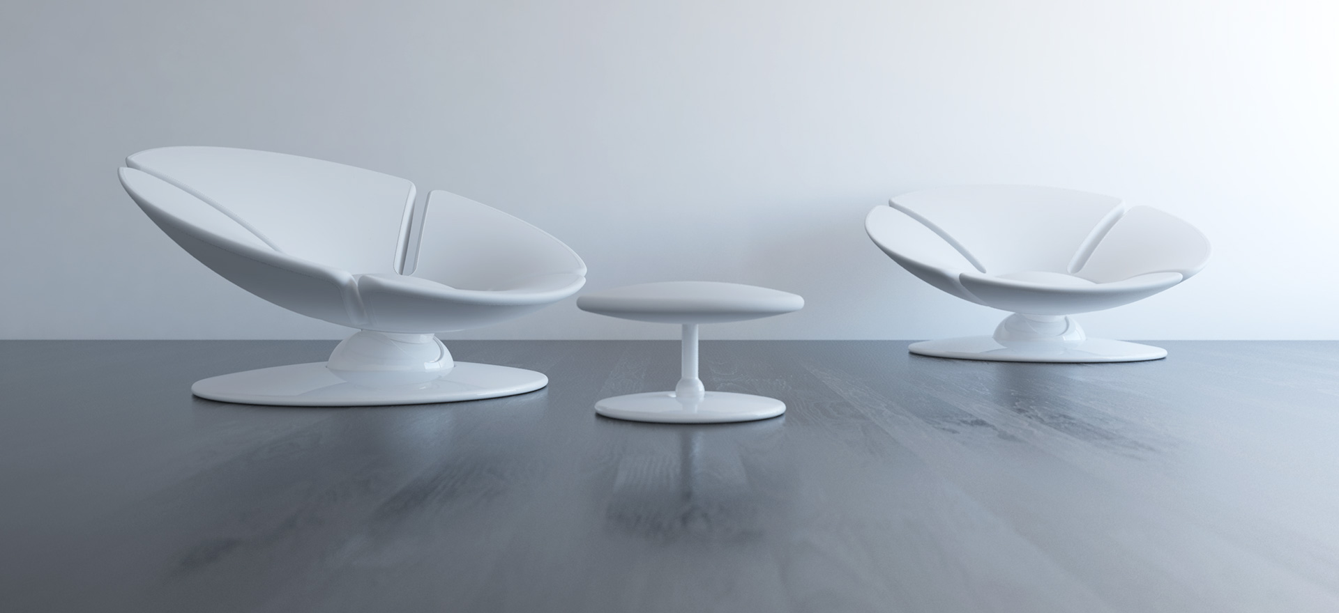 O chair，O chair，2012 o furniture design，white，