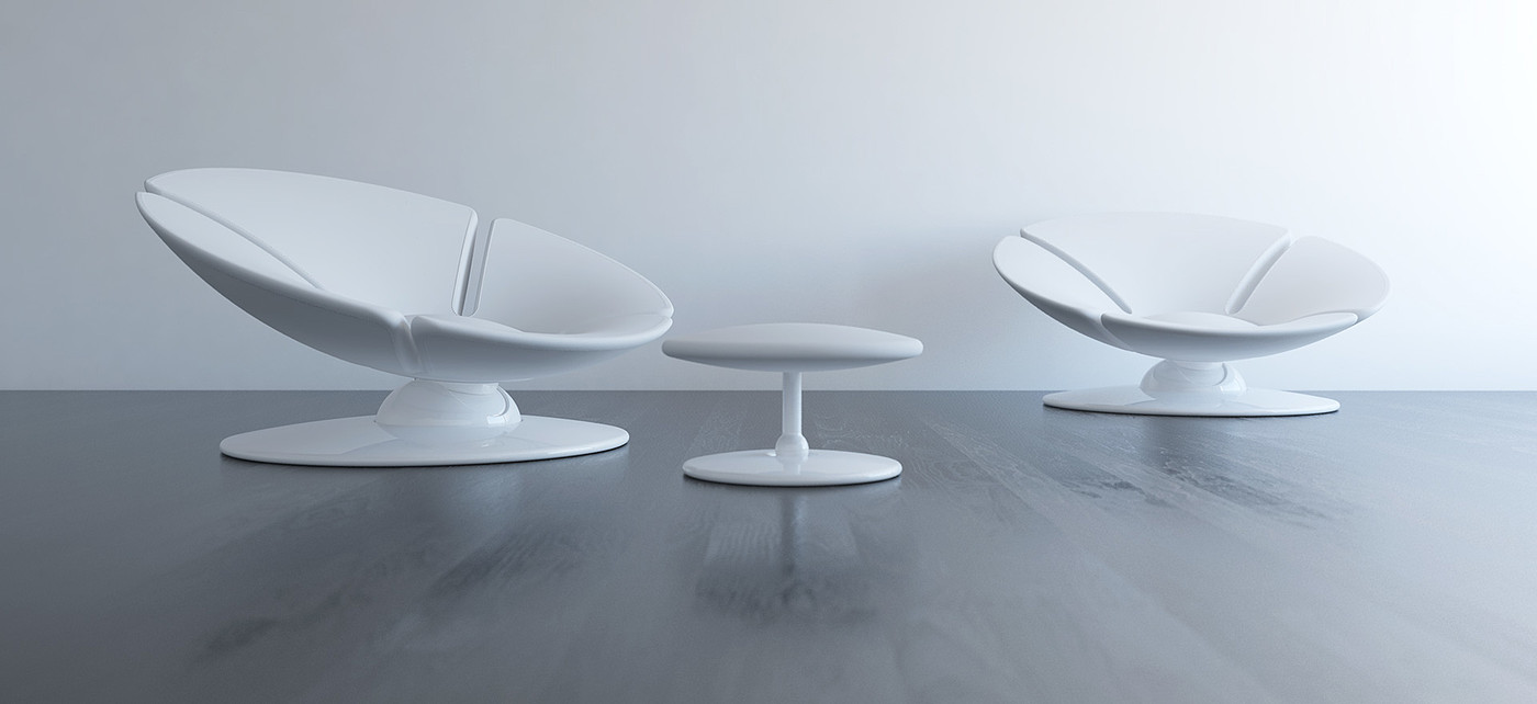 O chair，O椅子，2012 O家具设计，白色，