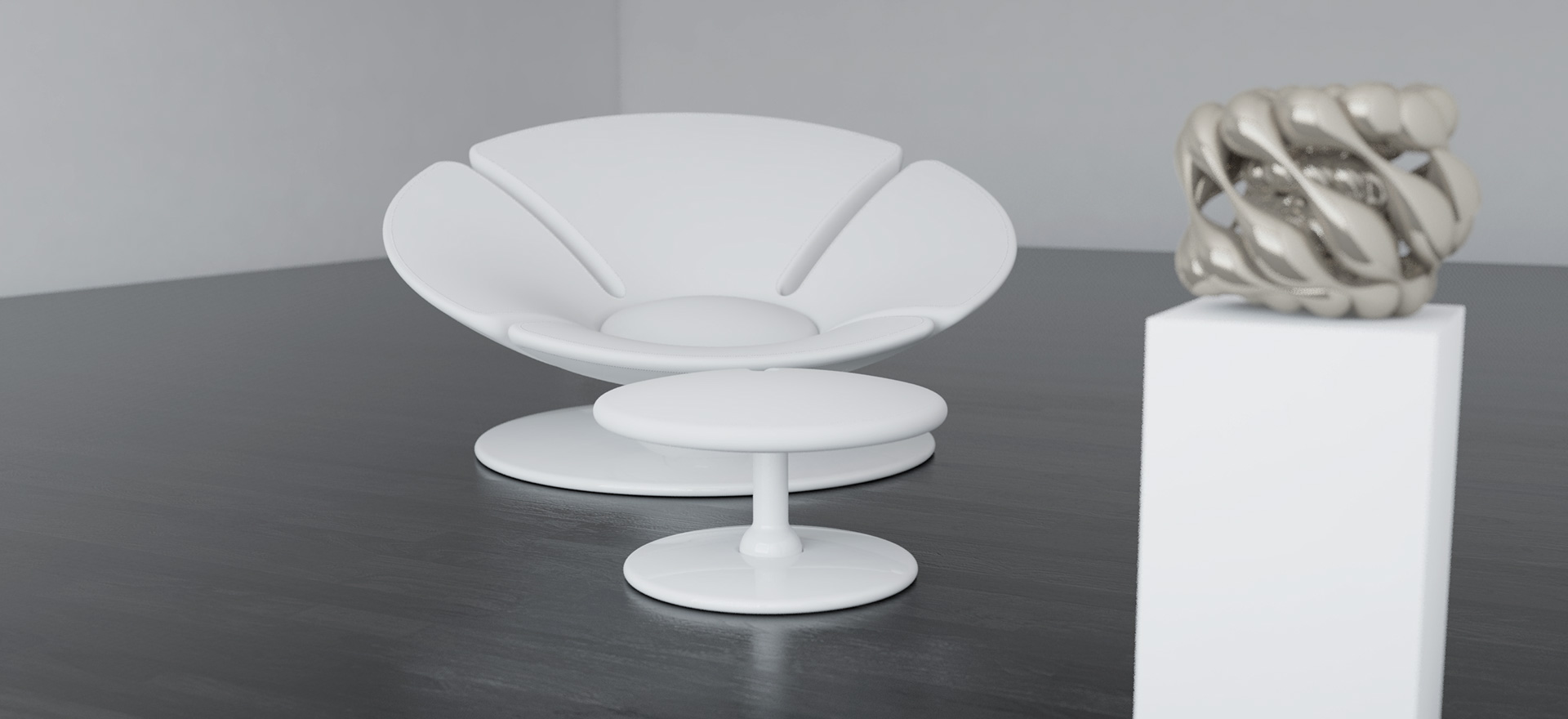 O chair，O chair，2012 o furniture design，white，